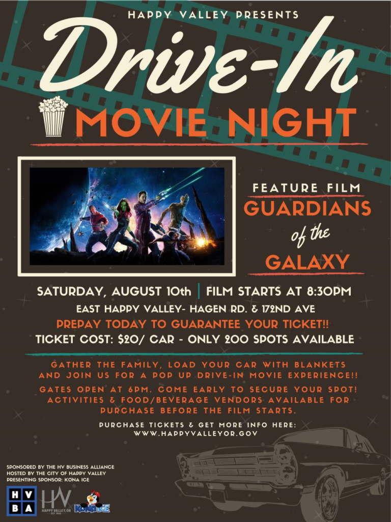 Drive In Movie Night | City of Happy Valley